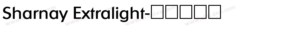 Sharnay Extralight字体转换